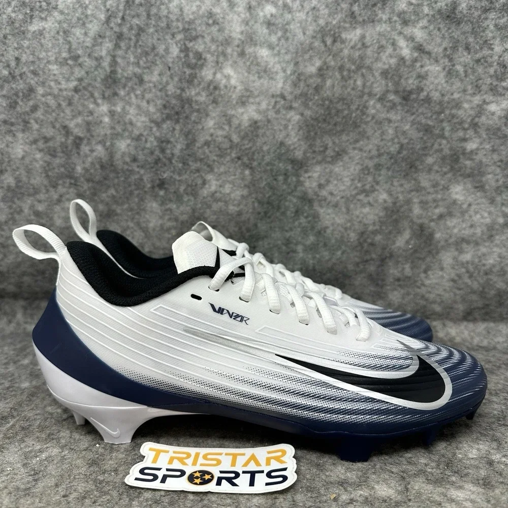 Nike Vapor Speed 3 Football Cleats Mens Size 7.5 White Navy Black HM8849-103